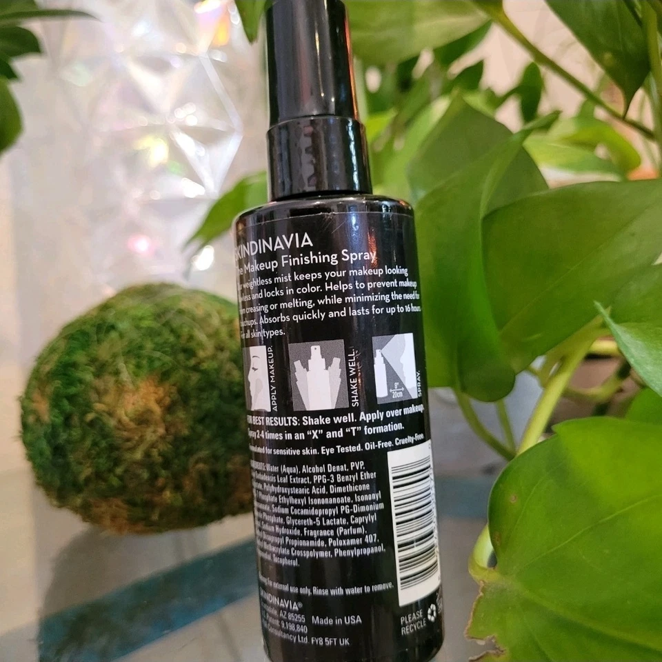 PACK DOBLE Skindinavia Maquillaje Ajuste Spray Niebla Sin Aceite Niebla Fina 16 Horas 4oz Foto 2 de 4