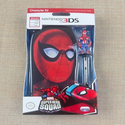 Nintendo 3DS Marvel Super Hero Squad Spider-Man Character Kit | Case + Stylus |