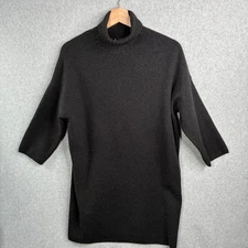 Pomander Place Tuckernuck Dress S Noir Vivianne Turtleneck Sweater Shimmer Black