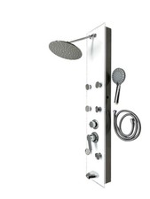 ROVOGO Duschpaneel aus Glas mit 6 Massagejets B-WARE