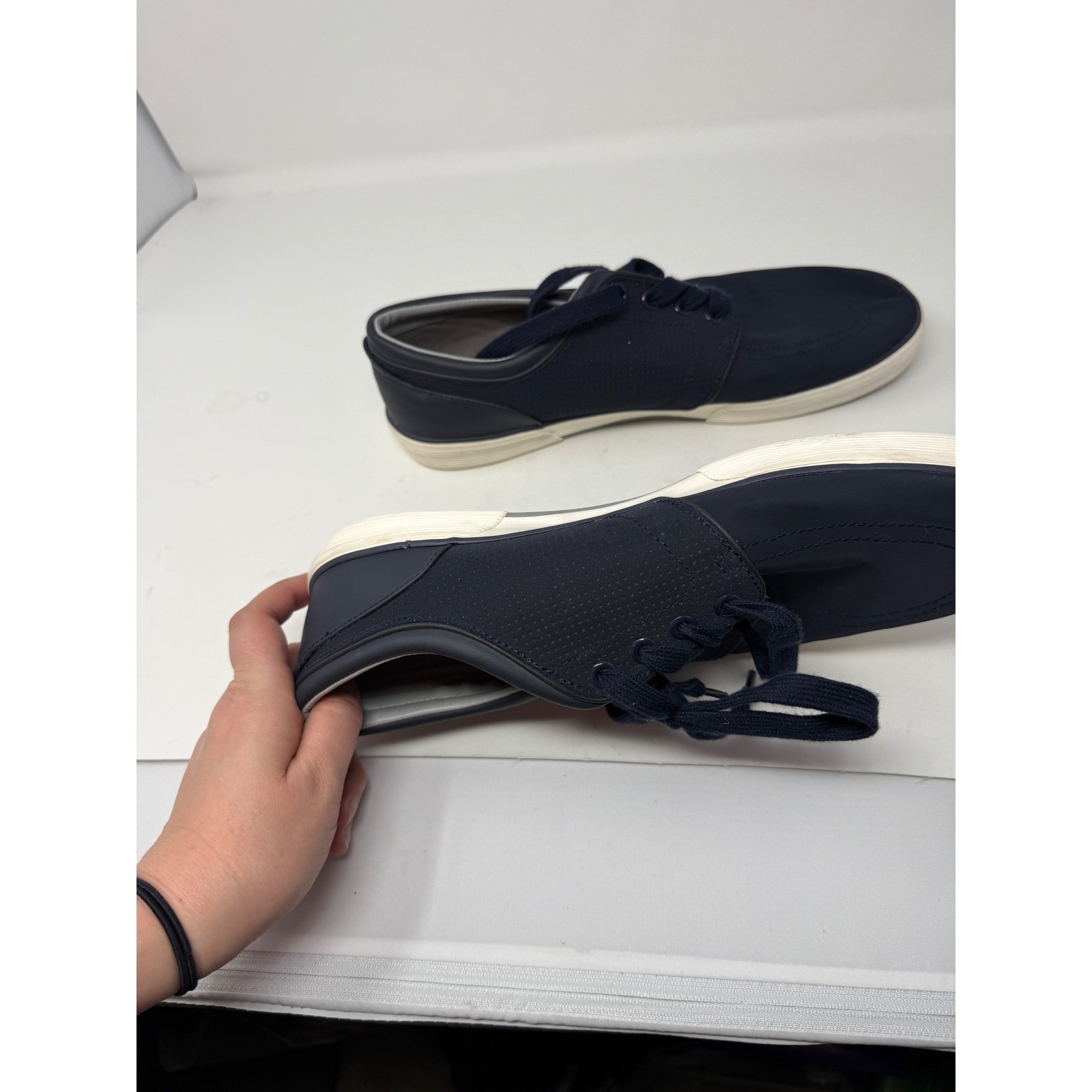 Polo Ralph Lauren Men's Navy Blue Sneakers Shoes 10.5 thumbnail 5