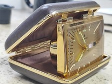 RARO Orologio Vintage Orologio JUNGHANS Carica GERMANIA SVEGLIA FUNZIONANTE NOS