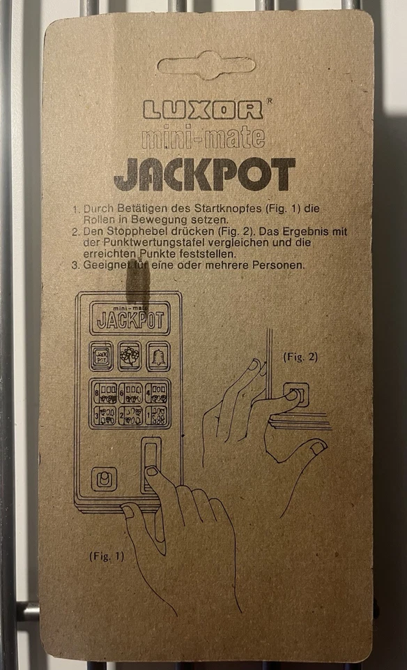 Mini Mate Jackpot gioco tascabile vintage 1976 Con Scatola Sigillata - Imagen 2 de 2