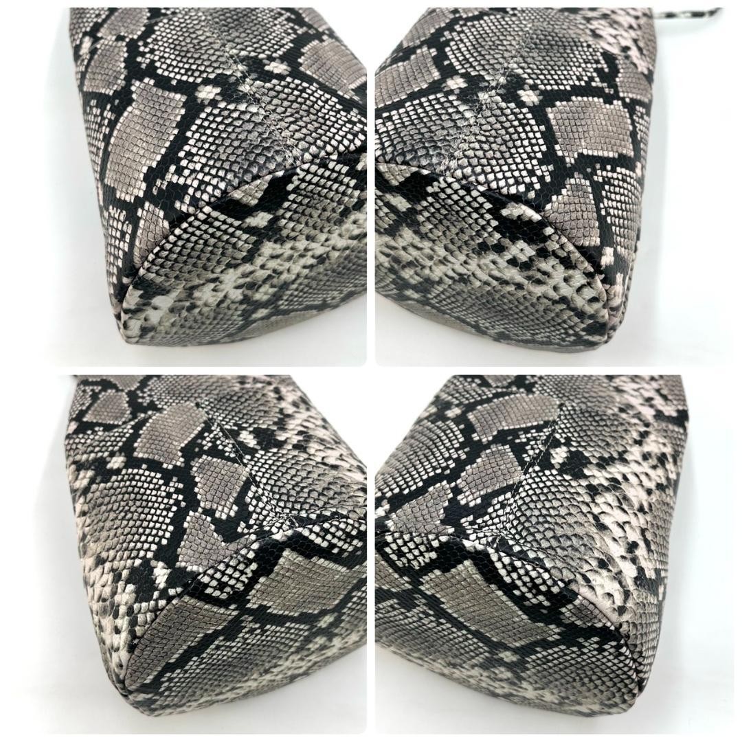 Marco Masi Python Embossed Leather Shoulder Bag T… - image 10