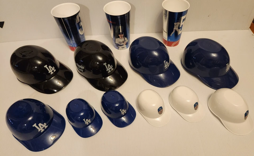 10 LA Dodgers Baseball Plastic Caps 4 Sizes, Rally Towel, 3 Cups, Insider, Sho+ - Image 3 of 4