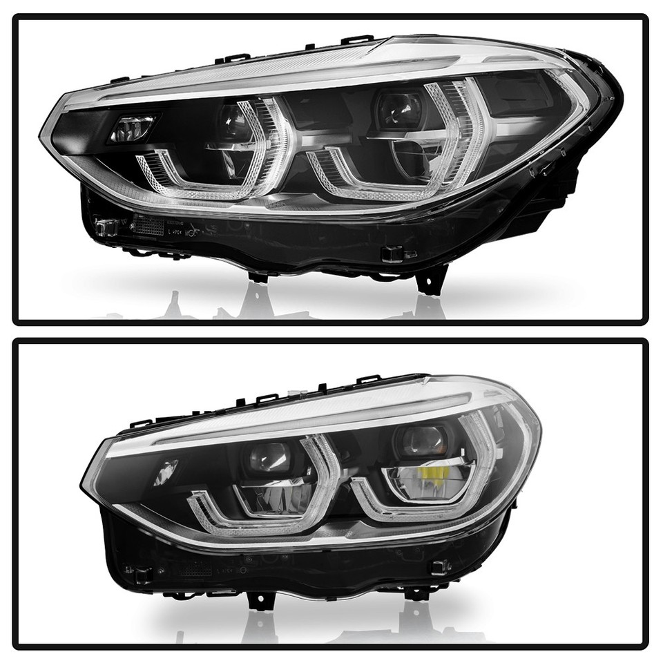 For 2019-2021 BMW X3 X4 Full LED w/ Adaptive Headlights Headlamps Set ...