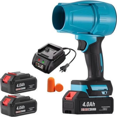 Seese Cordless Handheld Violent Fan/Leaf Blower + 2 Batteries/Charger/Case