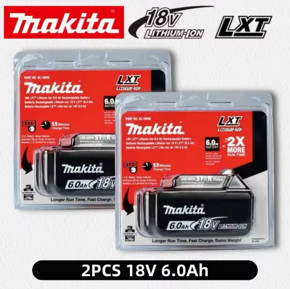 Makita BL1850B 6000mAh 18V Li-ion Batterie - Imagen 2 de 3