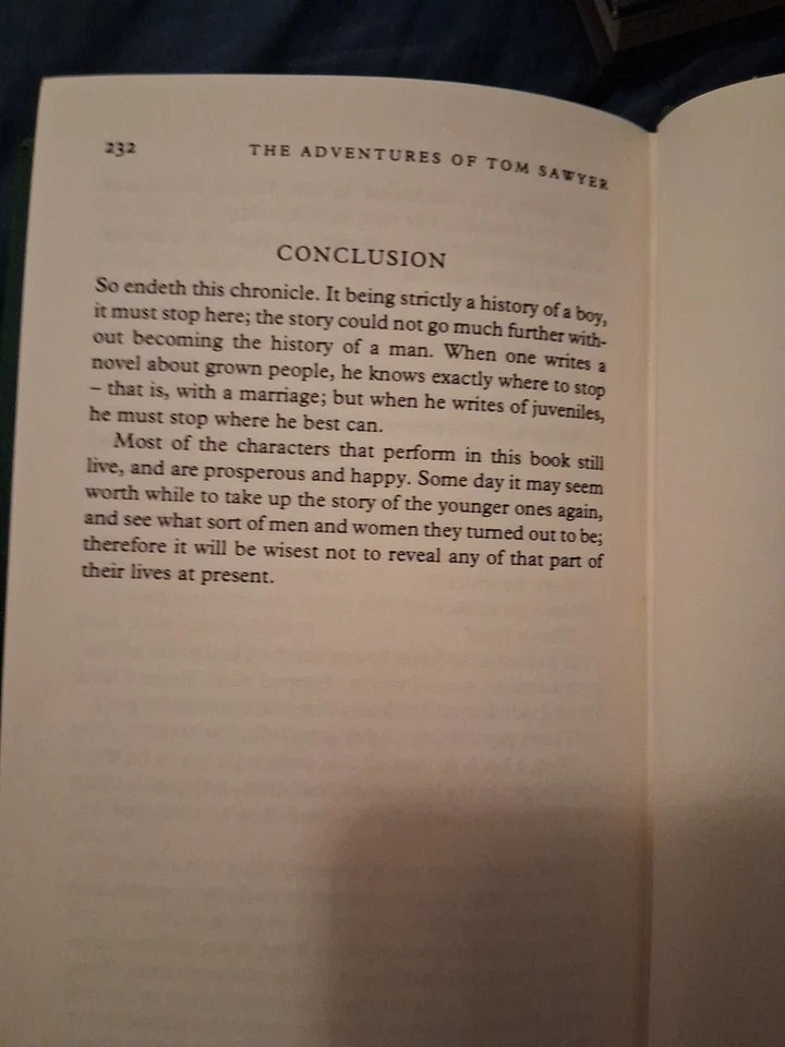 Literary Classics Mark Twain The Adventures Of Tom Sawyer Hardcover Book Foto 4 de 4