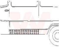 Seitenwand Links LäNgsblech FüR Mercedes-Benz T1 Bus Pritsche/Fahrgestell