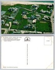 JFK Kennedy Estate Hyannis Port MA Aerial View Postcard Mike Roberts 1960s