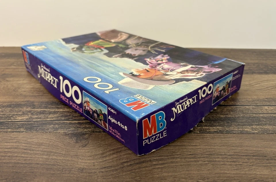 Rompecabezas vintage de 100 piezas de los Muppets Piggy Kermit Western Cowboy Horse 1981 Foto 3 de 4