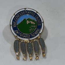 Collectible hat/ tie Pin The Confederated Tribes Of Grand Ronde Metal, HTF