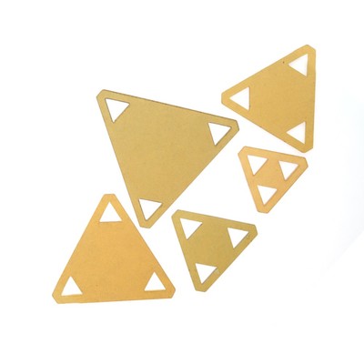  5pcs Triangle Templates Quilten Patchwork Spinning Stickerei Modell Handmade