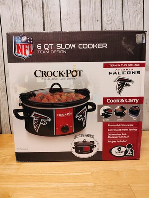 NEW IN BOX Crock-Pot Atlanta Falcons NFL Slow Cooker 6 Quart Tailgate Party