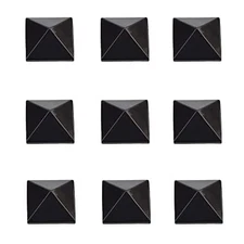 RaceWax Full Set of Nine Metal Pyramid Studs Stomp Pad 9 Black - (PC-2990) 