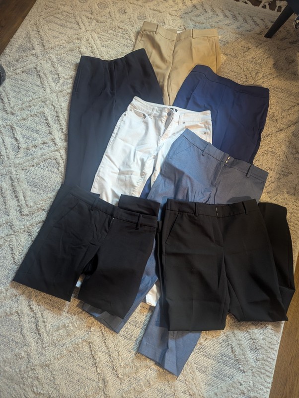 Women's Pants Wardrobe/Lot - Size 4P Petite Classic Pants in Excellent Condition