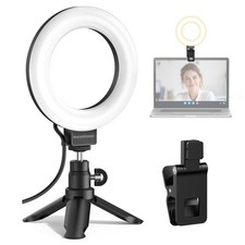 5" 60 LED Selfie Ring Light for Video Conference Lighting, On-Camera Video Li...