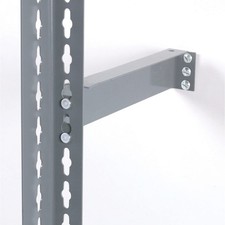 Global Industrial 12" Wall Bracket for Boltless Shelving Gray