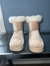 NEW Childrens Place Girls Pink Faux Fur Lined Boots Size 2