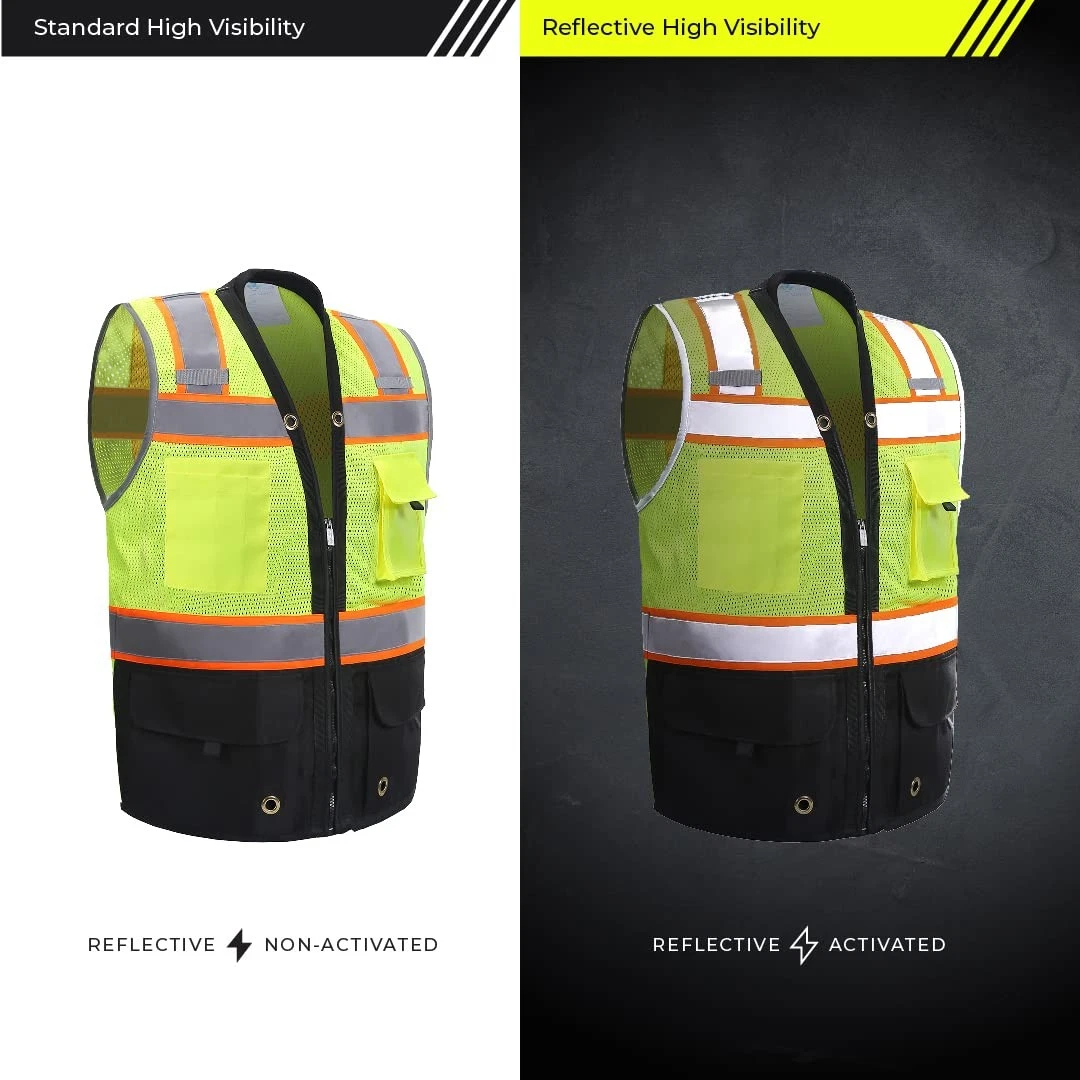 Shine Bright Safety Vest - High Visibility with Reflective Straps and Pockets – image 4