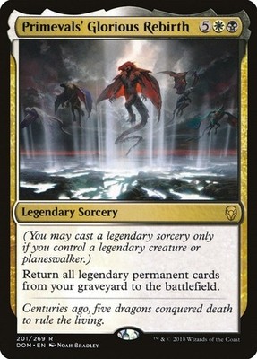LP - Foil - Primevals' Glorious Rebirth - 201 - Dominaria
