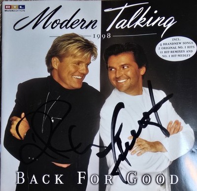Modern Talking, Original Signiertes Cd Album ''Back For Good''
