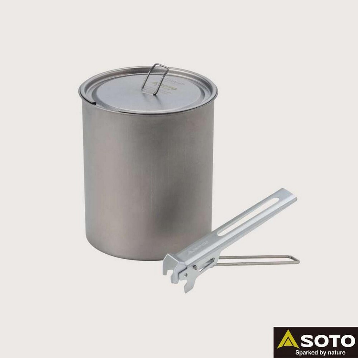 SOTO Titanium Pot 750 - Ultra Lightweight Camping Backpacking Cookwear.