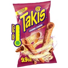 Takis CHURRO Charge Rolled Tortilla Chips 0 Heat Cinnamon Sugar 9.9Oz 1 MA 2026