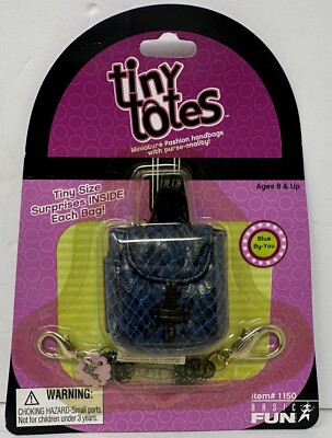 NOS Doll Tiny Totes Miniature Fashion Handbags By Basic Fun Inc 2002