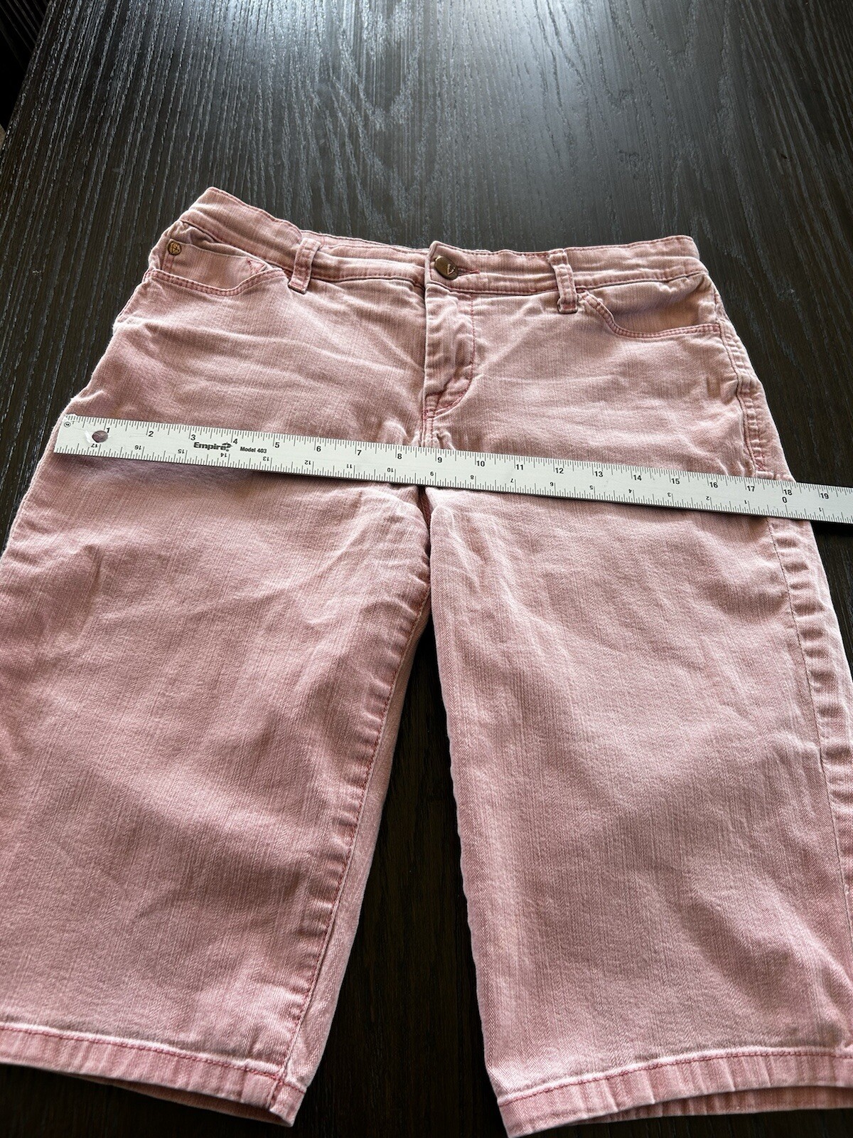 Gloria Vanderbilt Women’s Short Bermudas Stretch Mid Rise Size 4 Pink Blush thumbnail 8