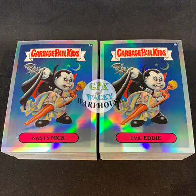 2013 GARBAGE PAIL KIDS CHROME 1 REFRACTOR SET COMPLETE 110 CARDS A/B W LOST GPK