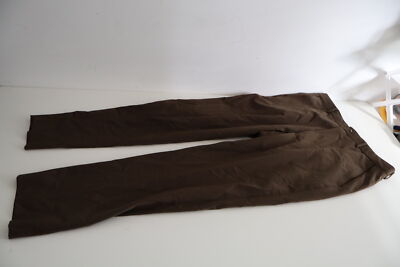 Mexx Men's Smart Trousers Brown Size 50 EU Formal Office Pants Wool Blend