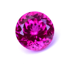 Natural Flawless Rhodolite Garnet 7.40Ct Raspberry Pink Certified Loose Gemstone