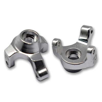 GPM Racing Aluminum Front Knuckle Arm Silver : Axial 1:24 SCX24 Deadbolt