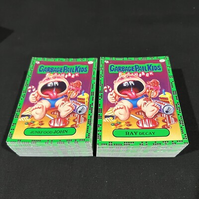 2011 GARBAGE PAIL KIDS FLASHBACK 2 GREEN SET A/B 160 CARDS 1ST SERIES CS