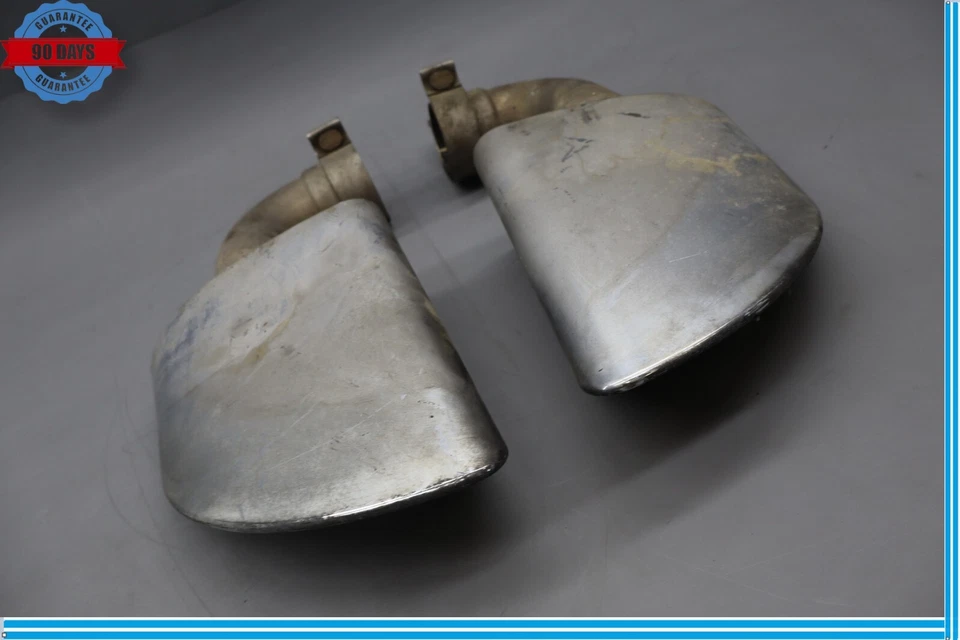 11-17 Volkswagen VW Touareg Rear Left & Right Side Muffler Tail Pipe Exhaust Oem - Image 2 of 4