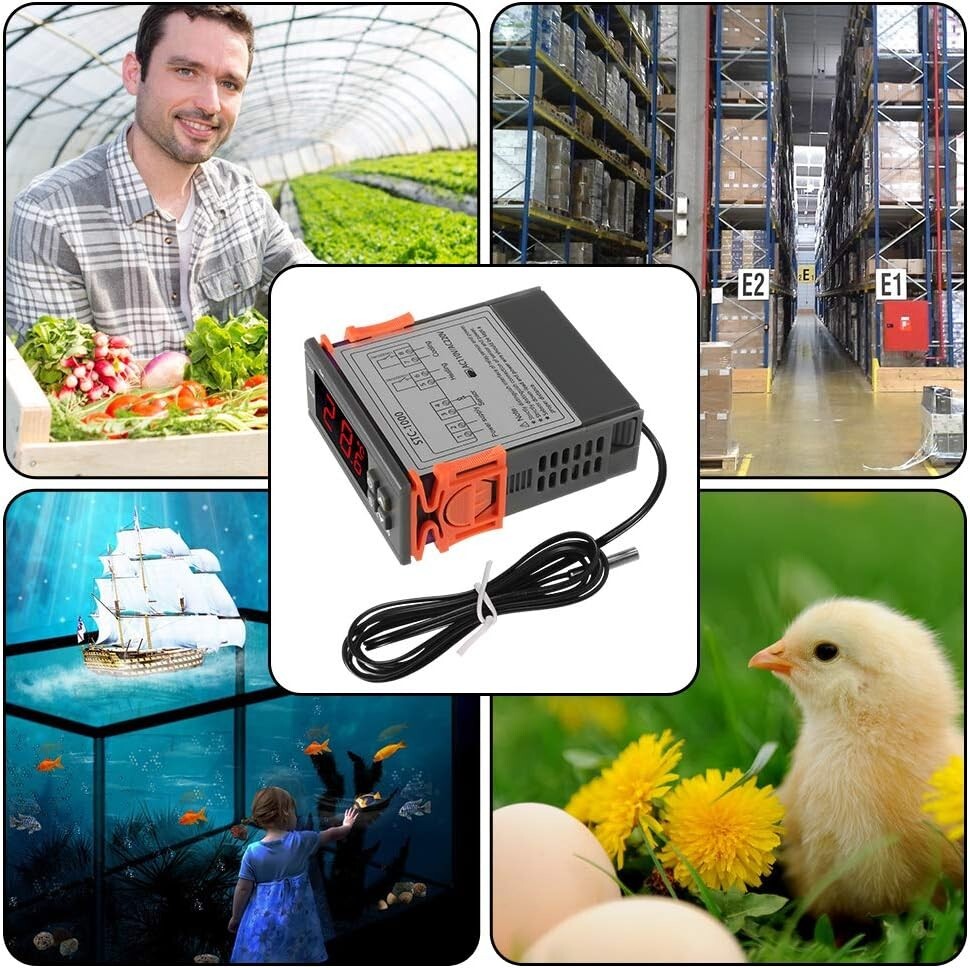 ITC-1000F 110V Digital Temperature Temp Controller Thermostat + NTC Sensor Probe