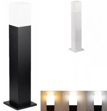 Lampione da Terra AttaccoE27 Paletto Portalampada Alluminio Squadrato Da Esterno