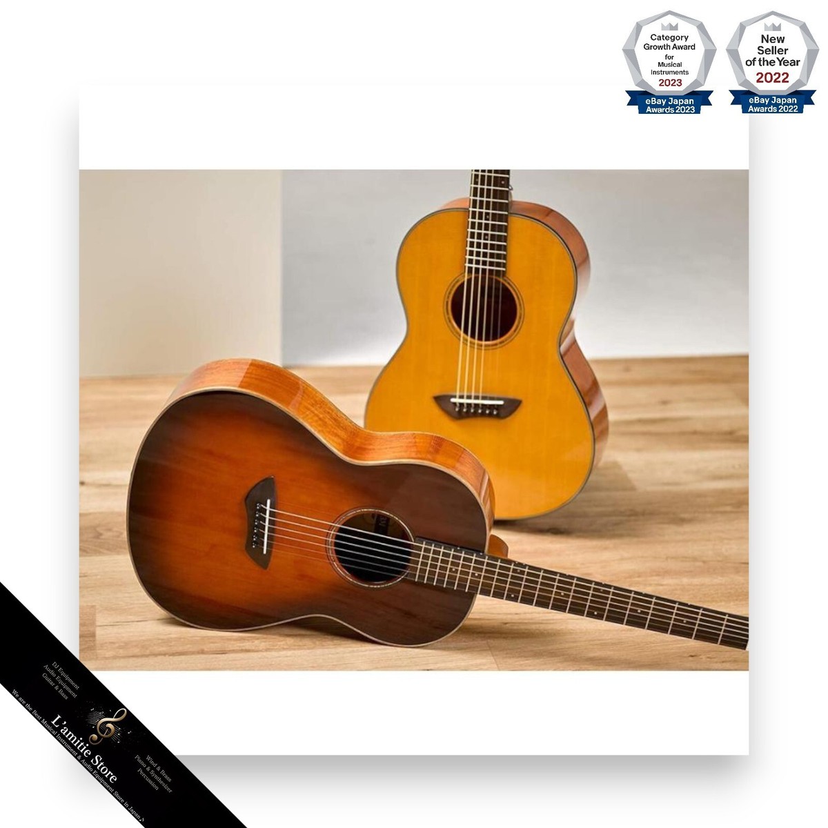 YAMAHA CSF-3M VN Vintage Natural Japan CSF3M Acoustic Guitar Right