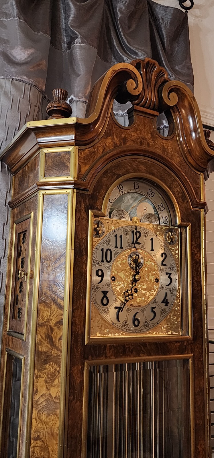 Herschede Tall Case 9 tube Grandfather Clock 250 " The Clock" eBay