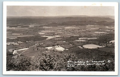 Postcard PA McConnellsburg From Tuscarora Summit Lincoln Highway RPPC US 30 N10