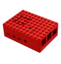 Pi-Blox Raspberry Pi 4 Case, Red - MP001210