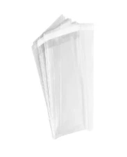 100 Pcs 2" x 10" Clear Flat Cello/Cellophane Bags Good for Candies Cookies Ba...