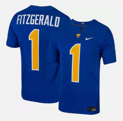 Nike Men's LARGE Pitt Panthers Larry Fitzgerald #1 Untouchable