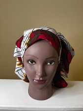 Authentic African 100 Cotton Satin Lined Men's Women's Surgical Scrub Hats