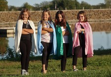 NEW girl child hooded cape Hocus Pocus Witches Halloween costume