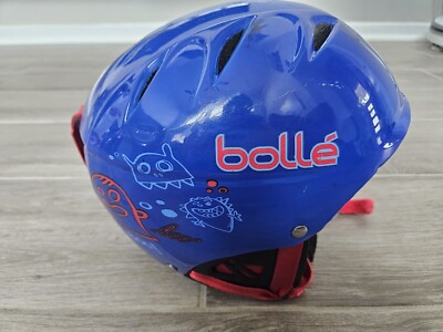 BOLLE KID HELMET SHINY BLUE- RED- 53-57 CM XS - S 