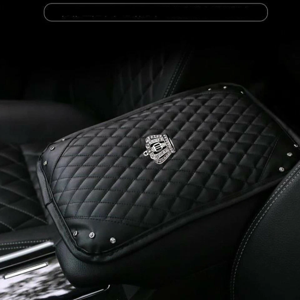 Accesorio Accesorios Coche Apoyabrazos Funda Cojín Consola Central Caja Almohadilla Protector Foto 4 de 4