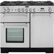 Image of Rangemaster KCH100DFFSS/C Kitchener 100cm Dual Fuel Range Cooker 5 Burners